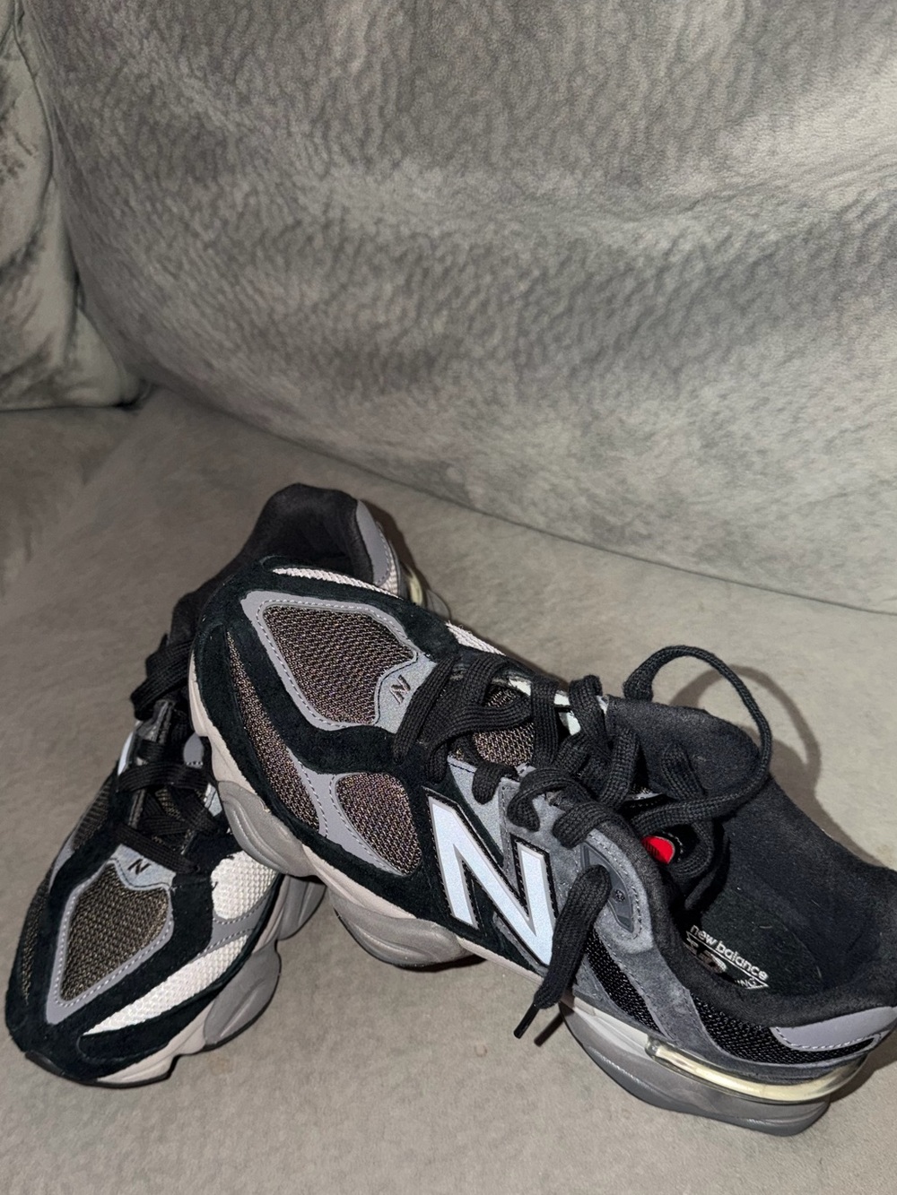 New Balance Men’s Black and Gray Athletic Sneakers